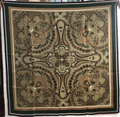 Sciarpa in raso di seta serigrafato di alta qualità